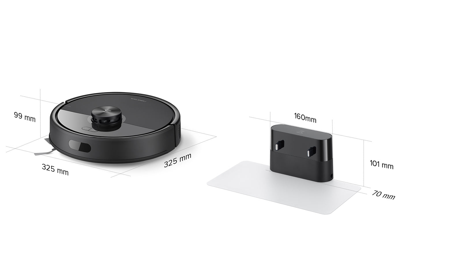 Roborock Q7 M5 / Roborock Q7 L5 Dimensions