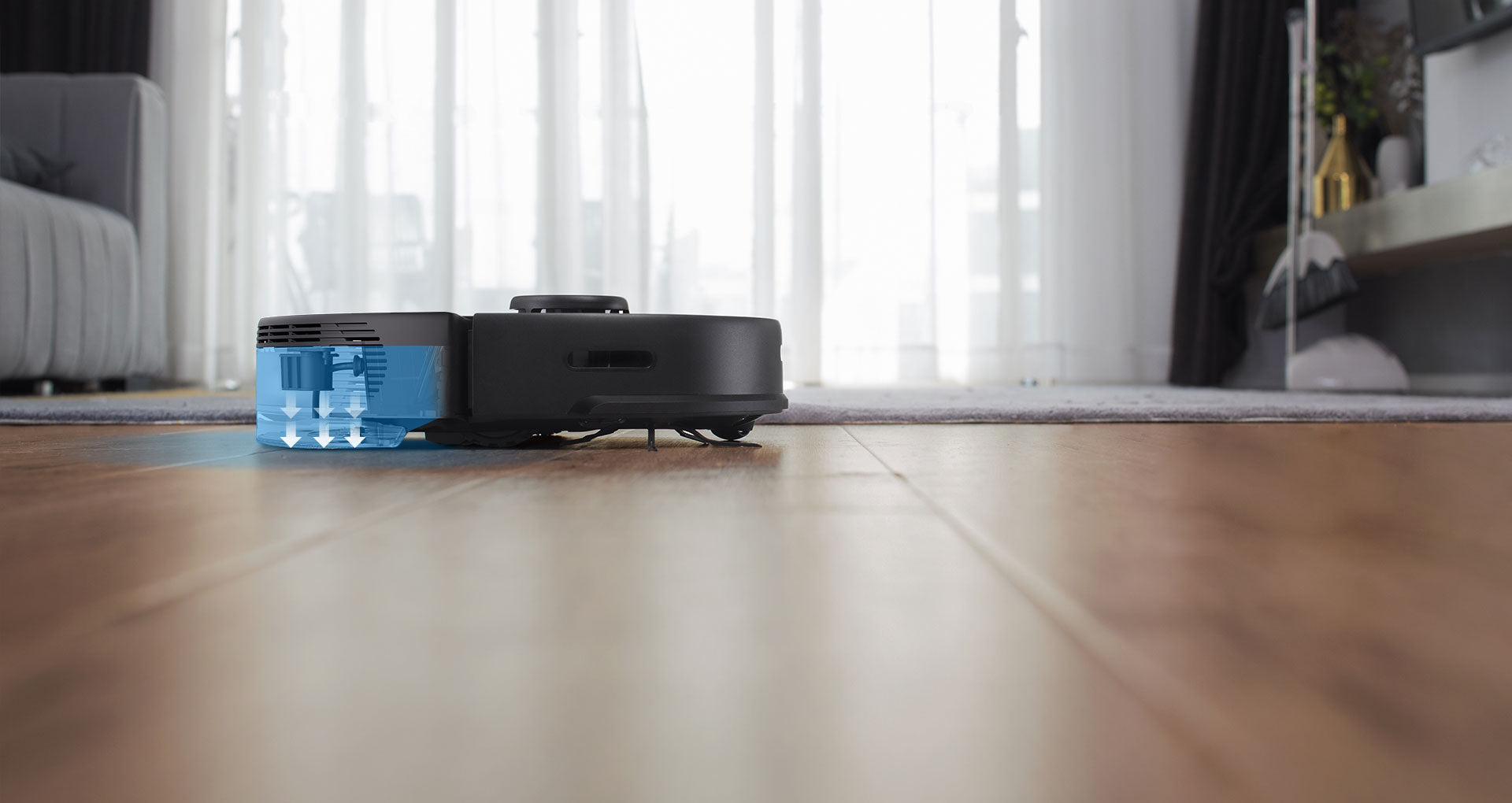 Roborock S5 Max can clean the last area as fresh as the first.
